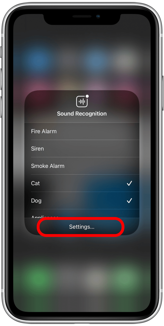 Tap on settings to change more settings