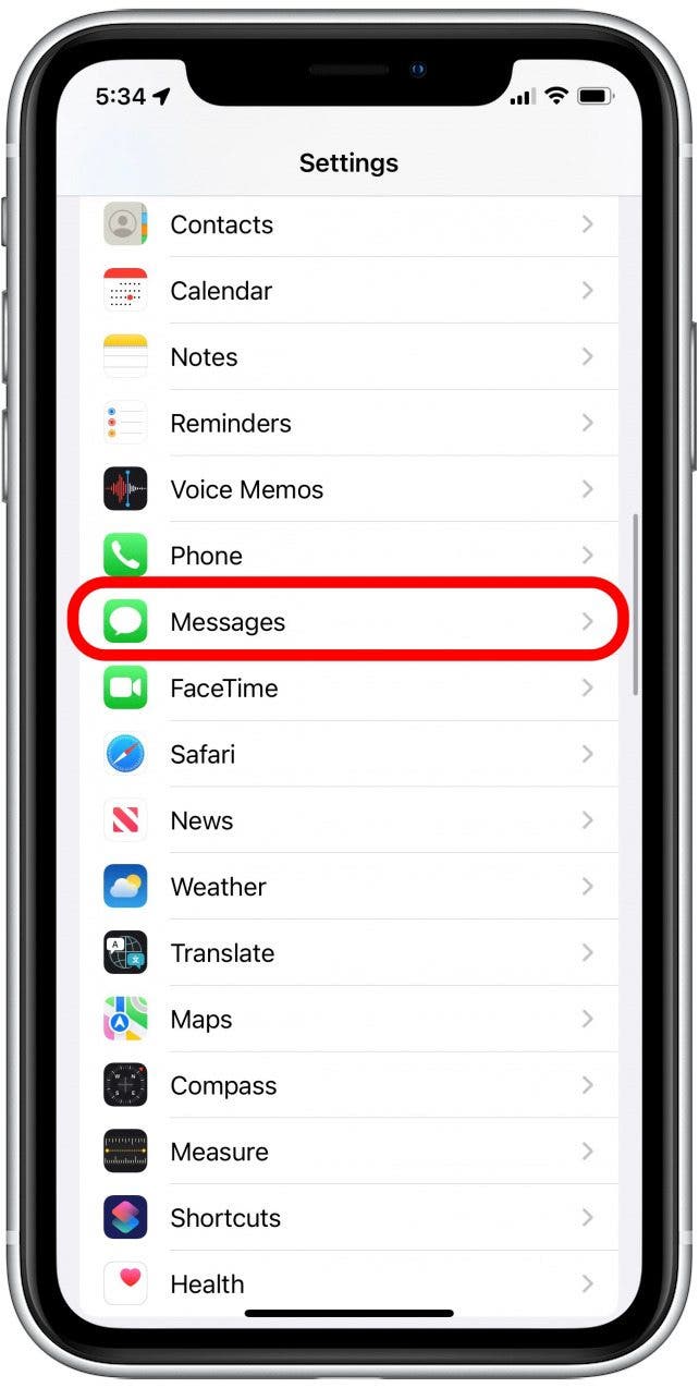 Go to Message Settings 