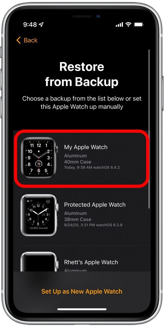 How to sync clearance messages on apple watch