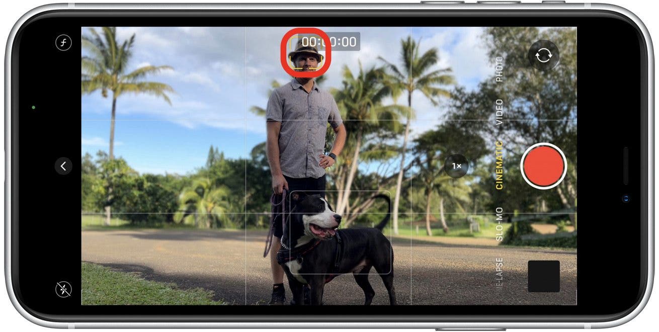 Tap the subject once to focus on it - how to focus a video on iphone