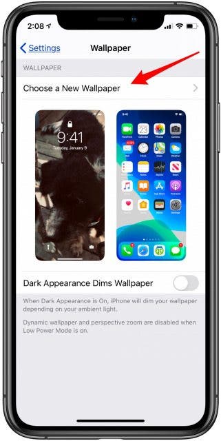 How To Change To Dark Mode Wallpaper On The Iphone Ipad Updated For Ios 14