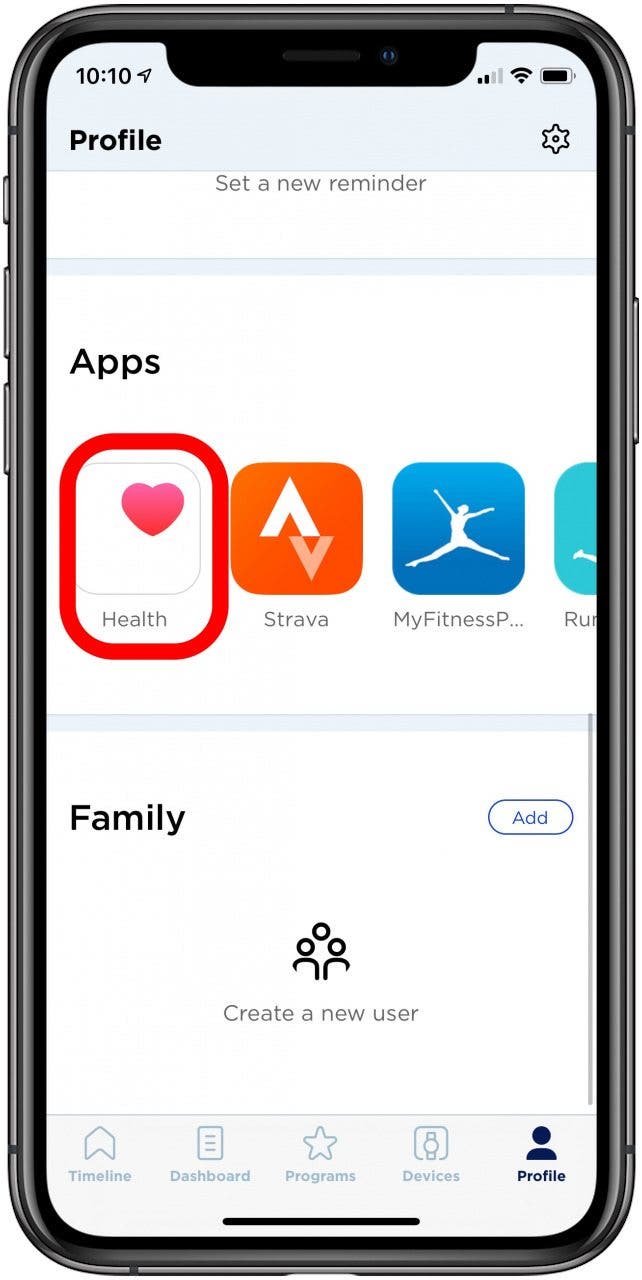 sync fitbit scale with apple health