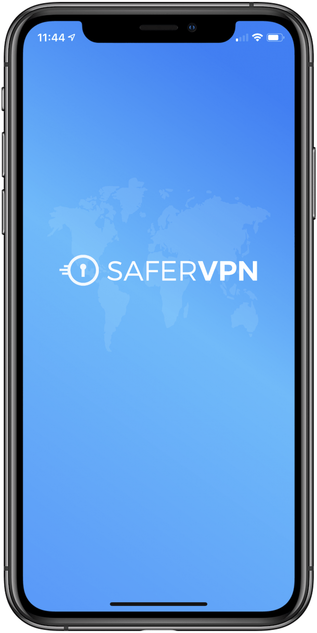 best vpn for iphone: SaferVPN is a great paid VPN service. This image shows its main screen.