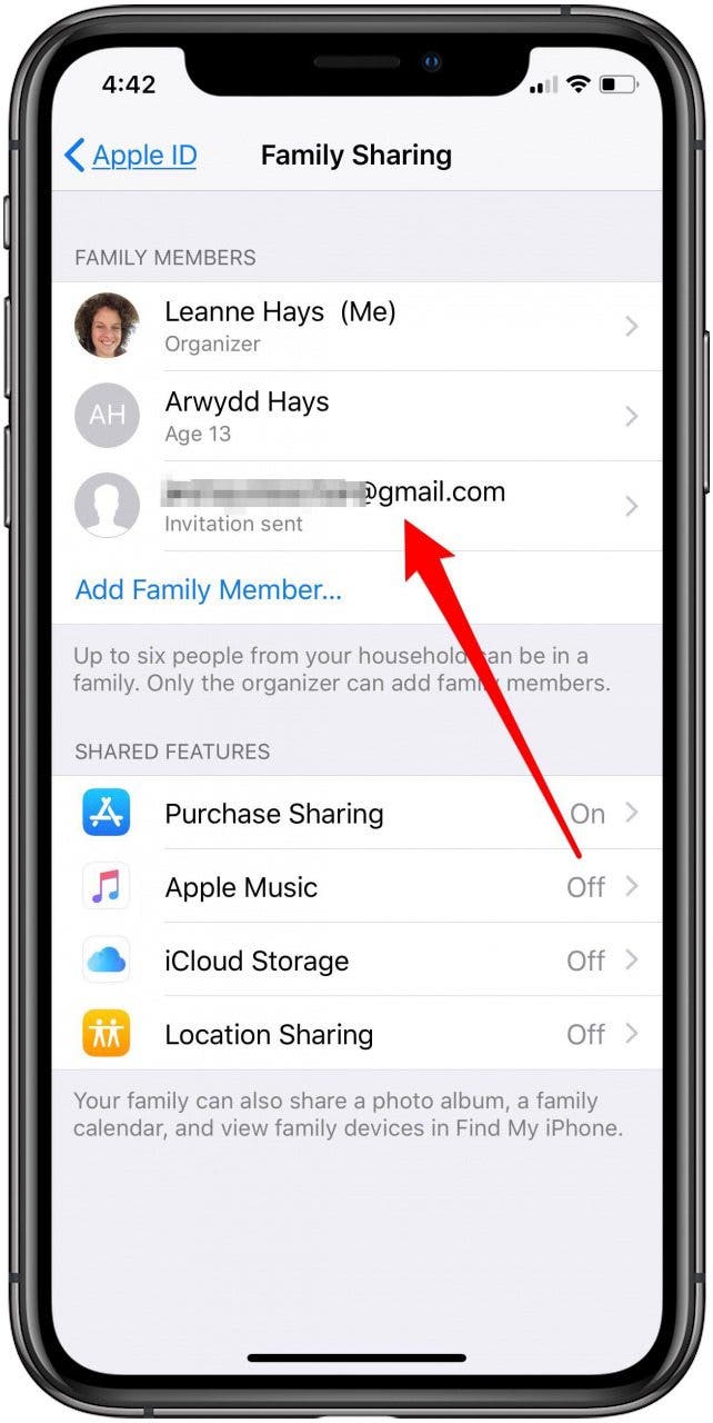 how to add family members to family sharing