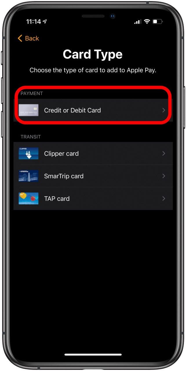 read what card is used for apple pay