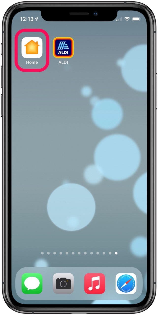 Open the Home app on your iPhone