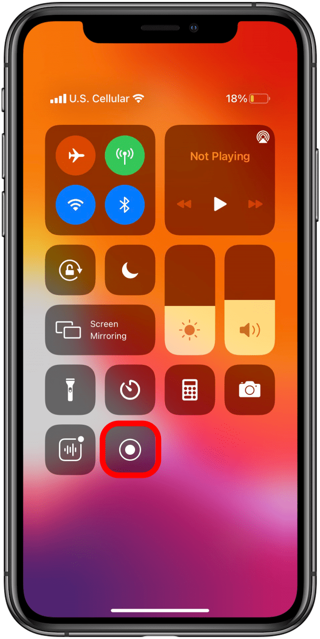 The Screen Recording shortcut is now in Control Center