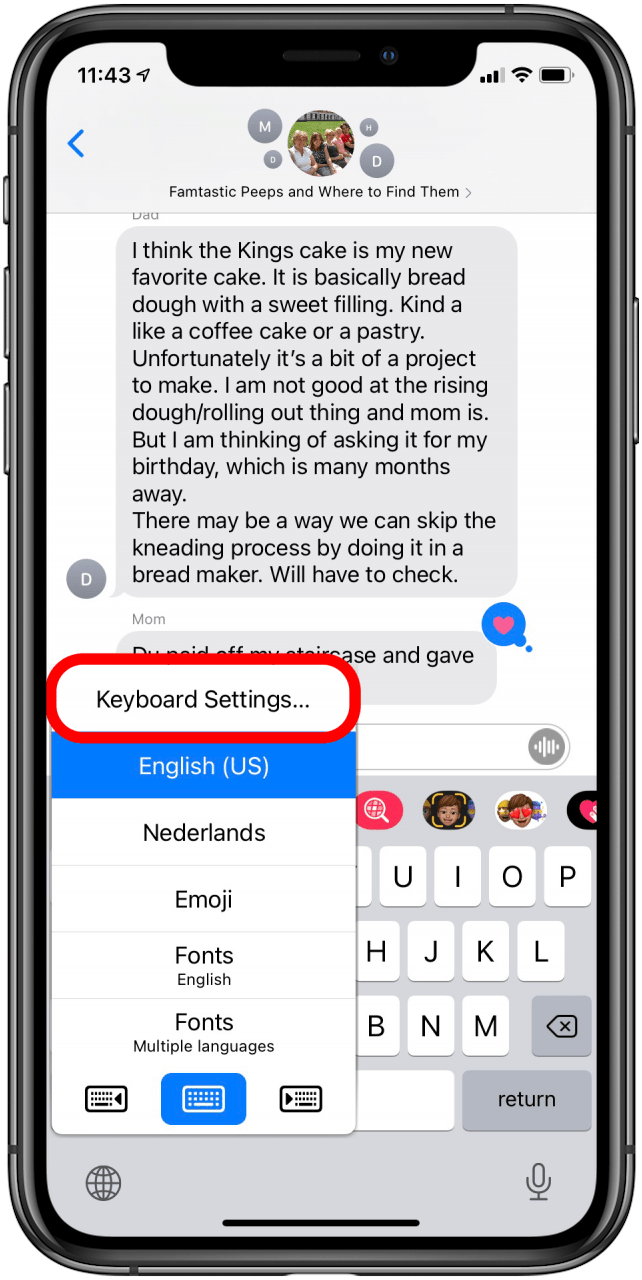 apple keyboard predictive text