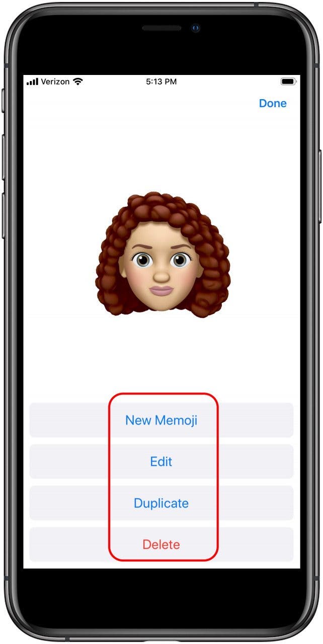 create new memoji