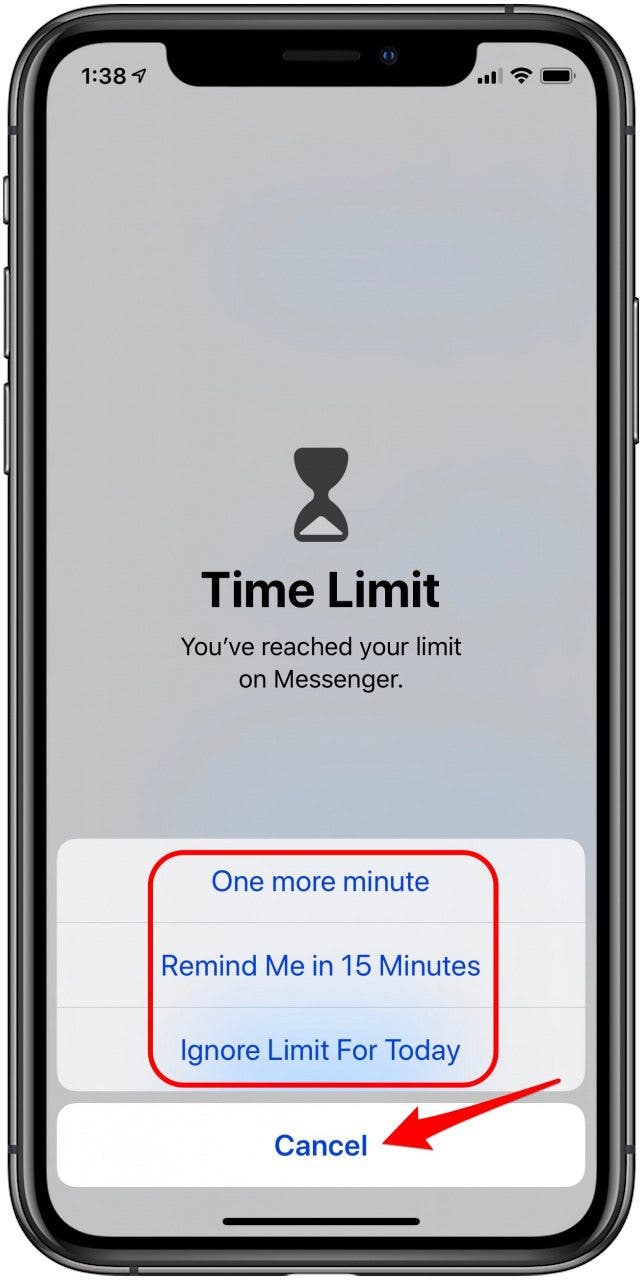 ignore app limits