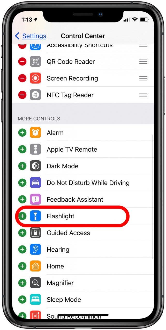 iphone flashlight won t turn off