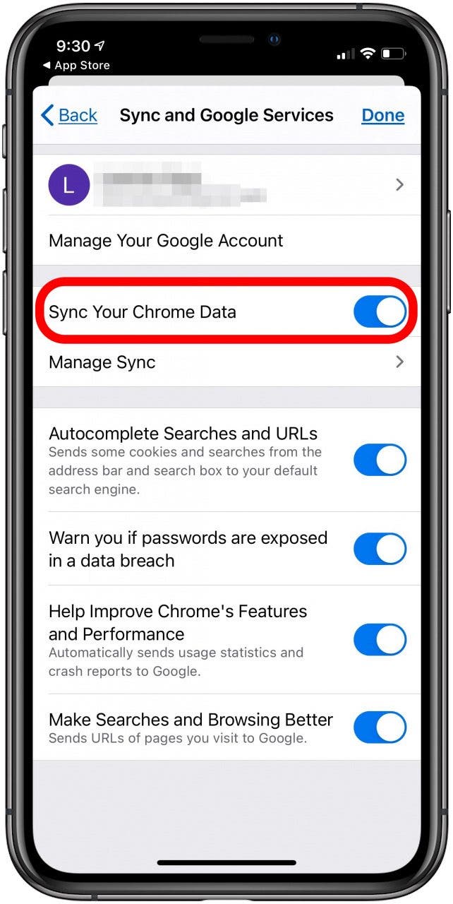 scnc your chrome data in chrome app