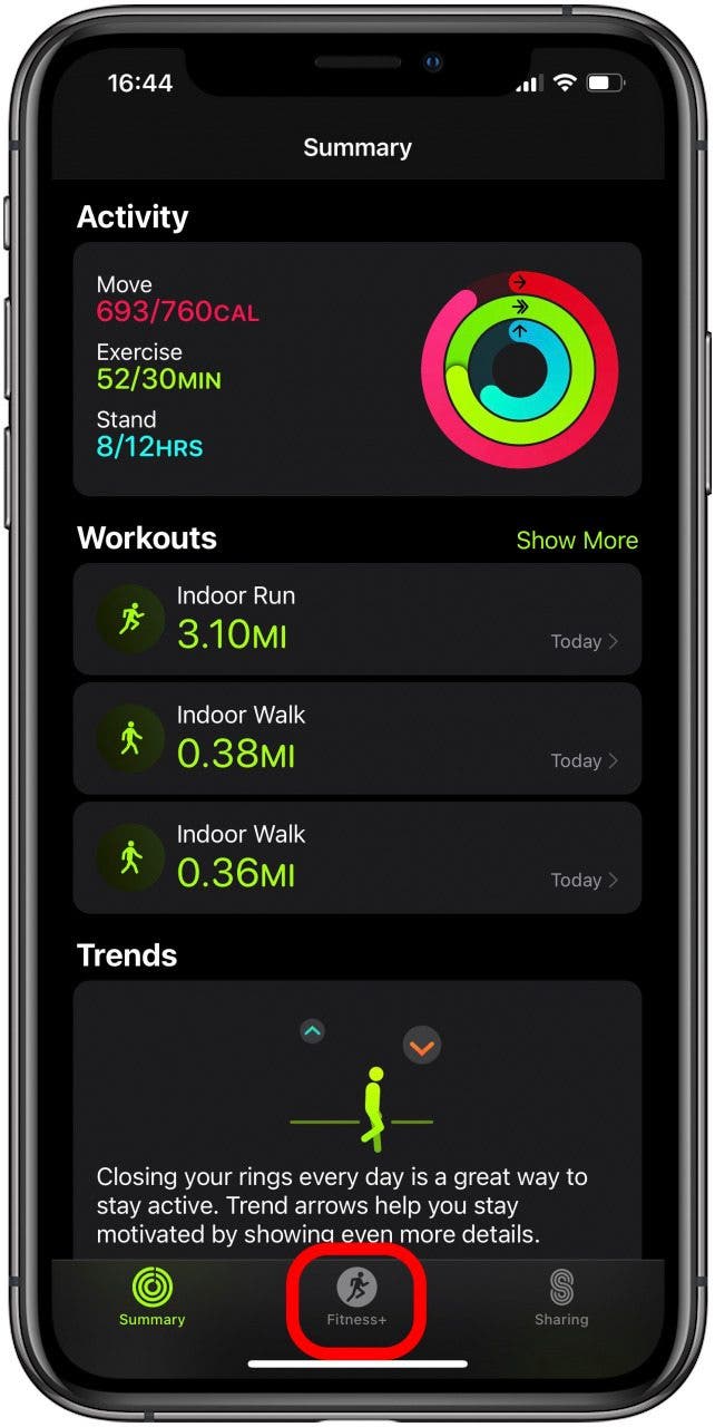 Apple fitness walking sale