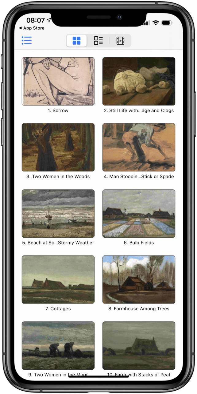 Paintings of Van Gogh app