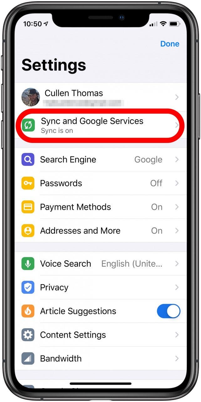where is content settings in google chrome for mac ios