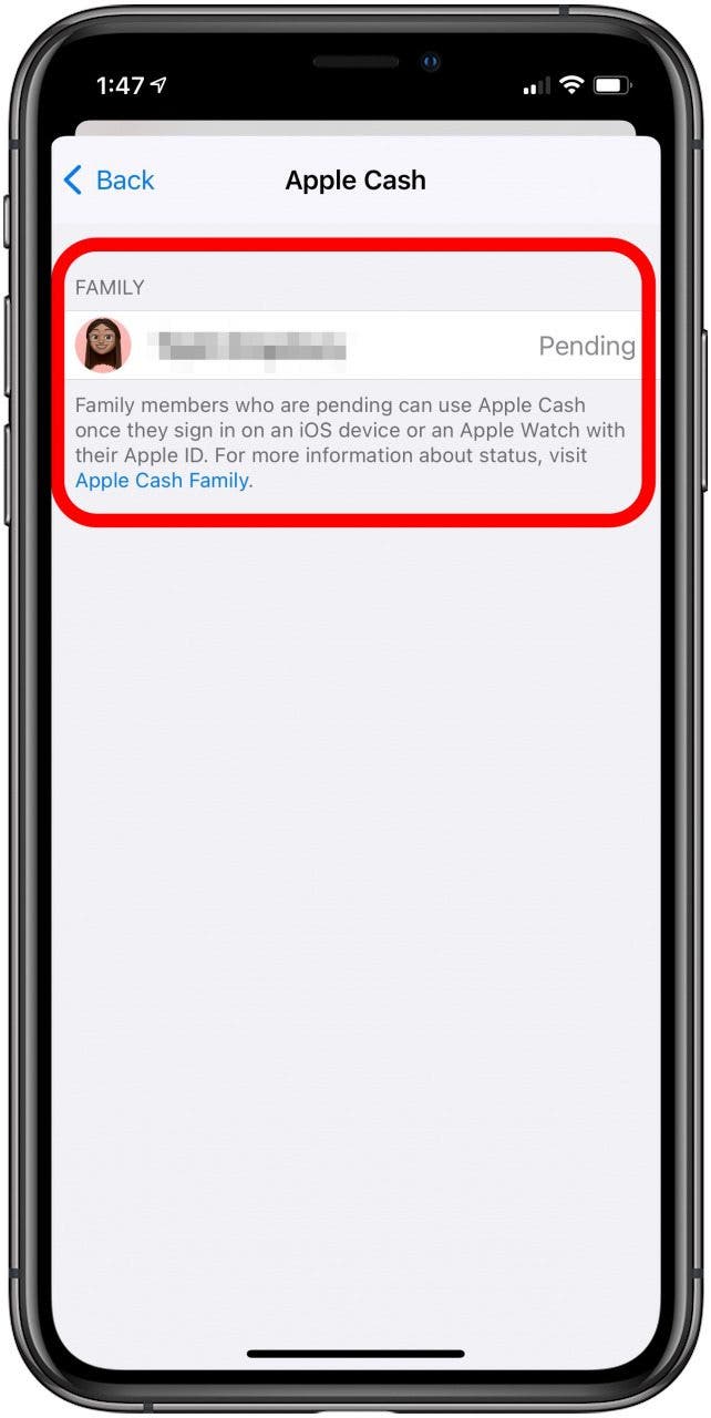 apple cash account pending