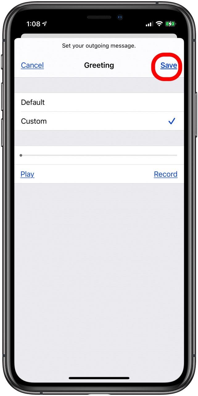 iphone 7 voicemail setup