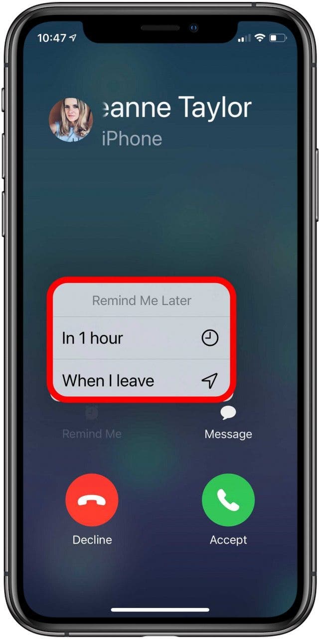 How to Use Remind Me Later on Your iPhone When You Need to Decline a Call