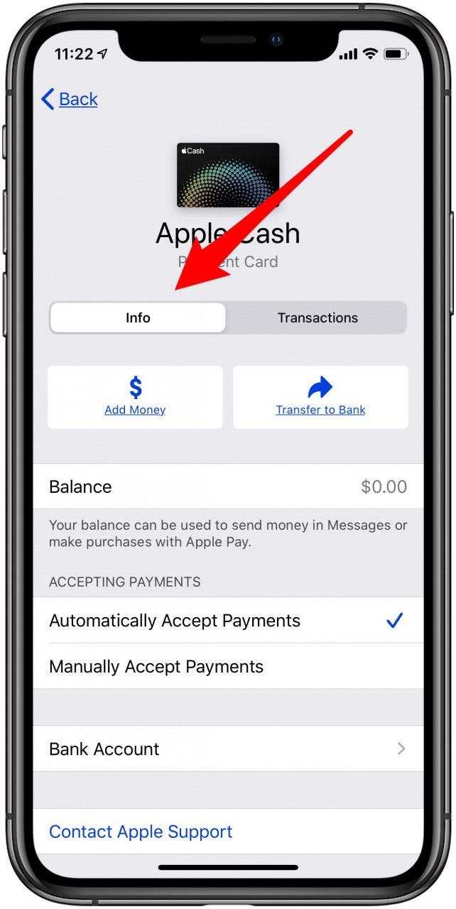 apple cash info