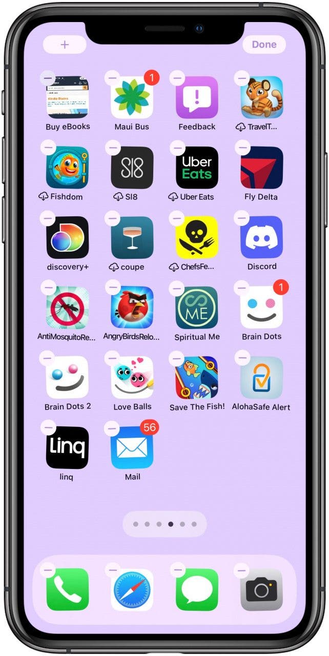 how to put app back on home screen