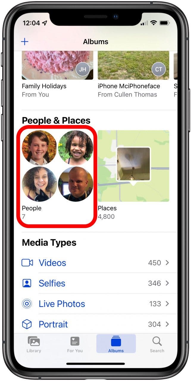 iphone people album