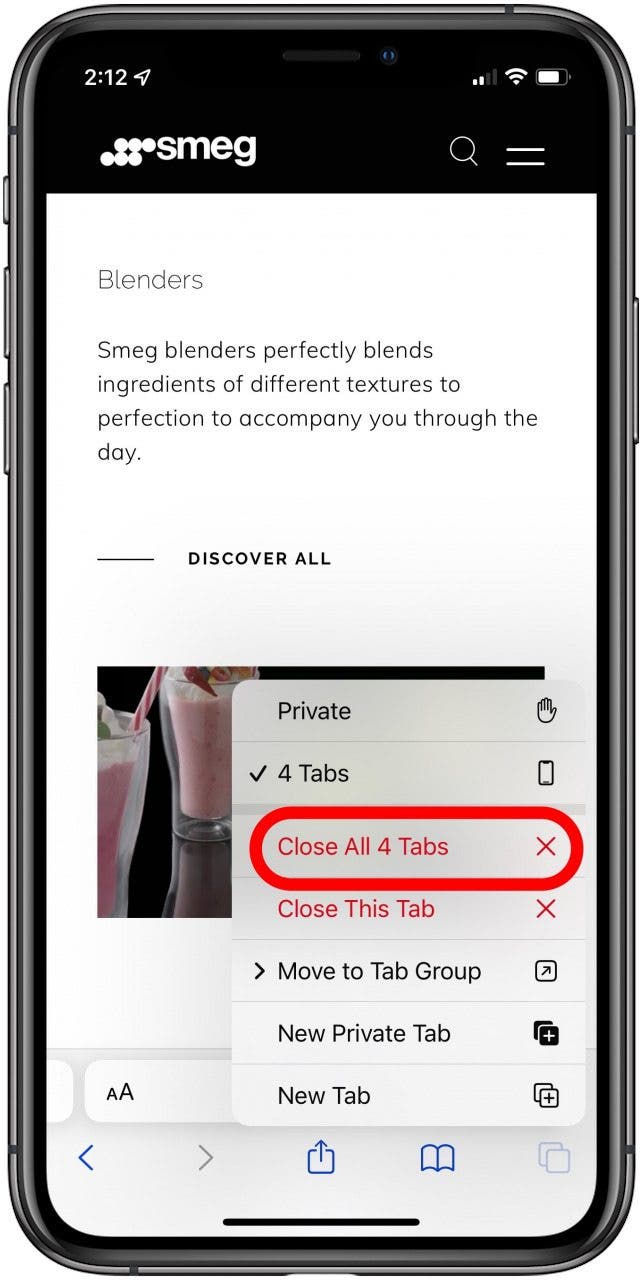 How To Close All Safari Tabs on iPhone