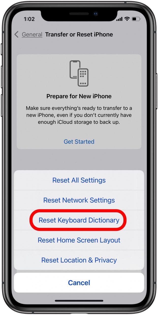 tap reset keyboard