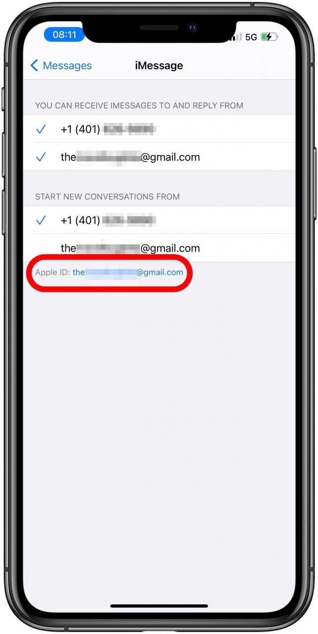 If it still doesn’t work, try signing out of iMessage by tapping your Apple ID under Send & Receive.