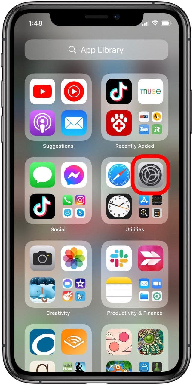 iphone settings app