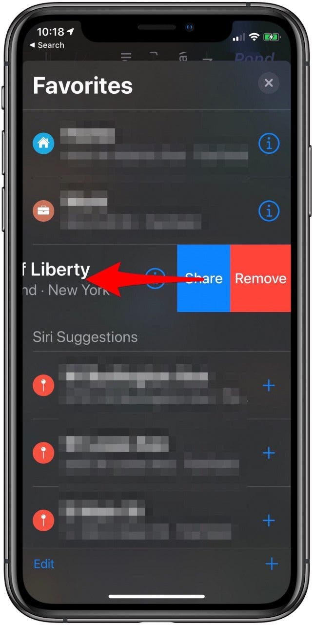 How To Add Or Remove Favorite Locations In Apple Maps