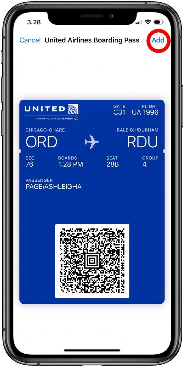 how to add tickets to apple wallet