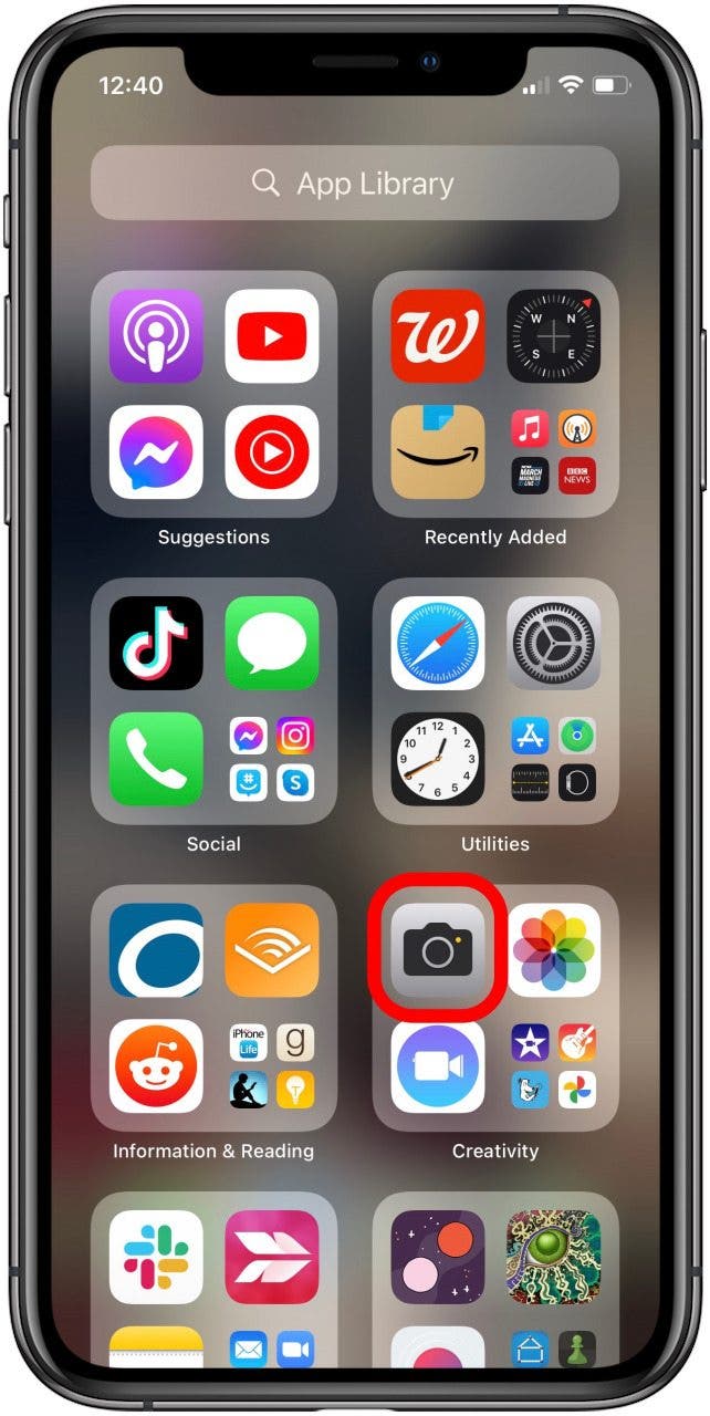 iphone camera icon