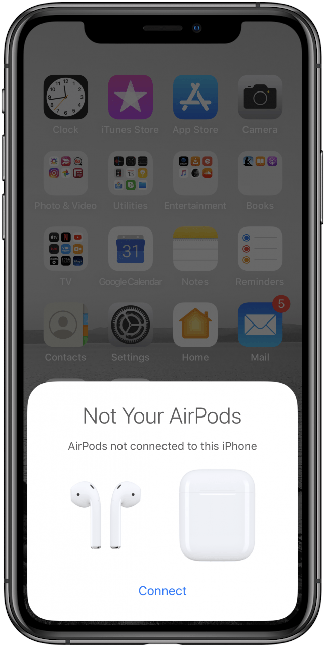 AirPods not connecting: New AirPods Connection 1