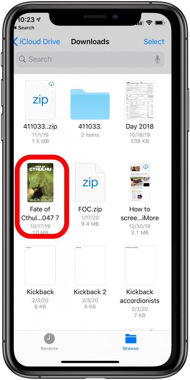 how to view zip files from icloud
