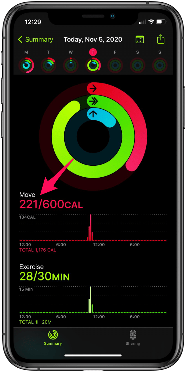 Apple watch best sale exercise total