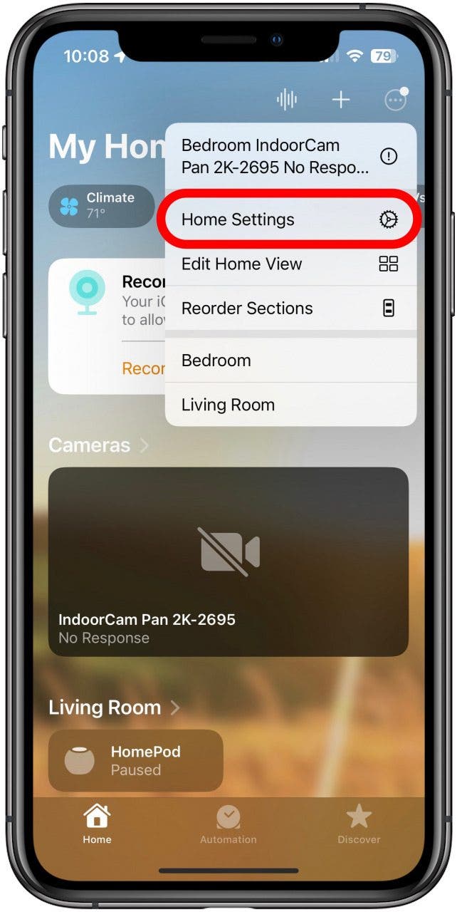 tap home settings how to update homepod to 16.3