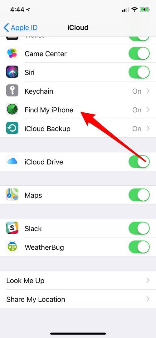 how to find my iphone from another iphone