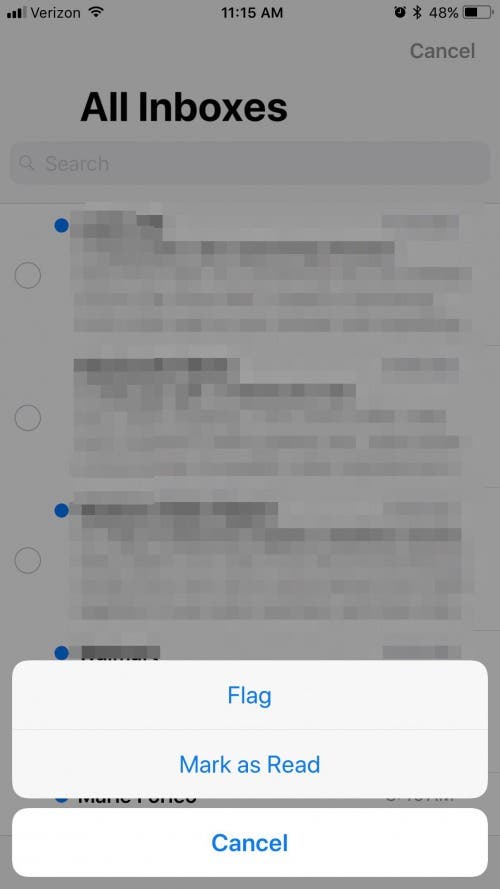 How to Quickly Mark All Emails As Read on iPhone