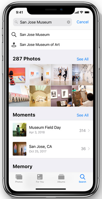 search photos ios 12