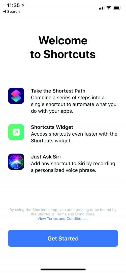 welcome to shortcuts