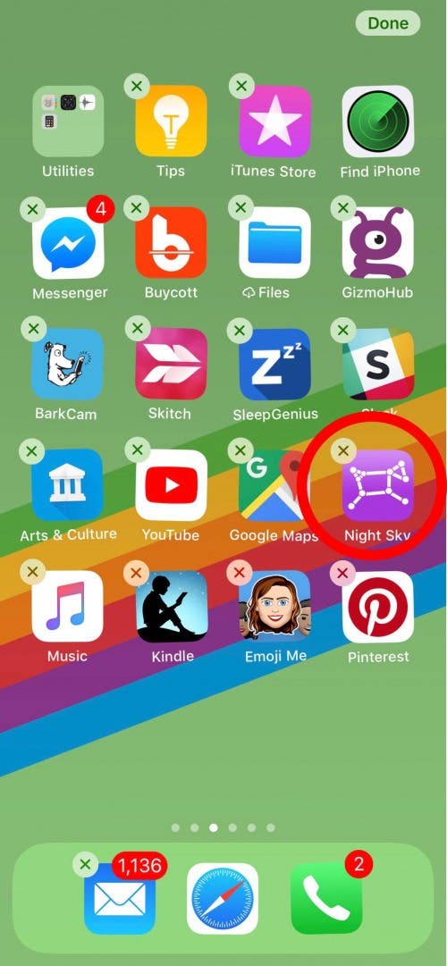 uninstall apps