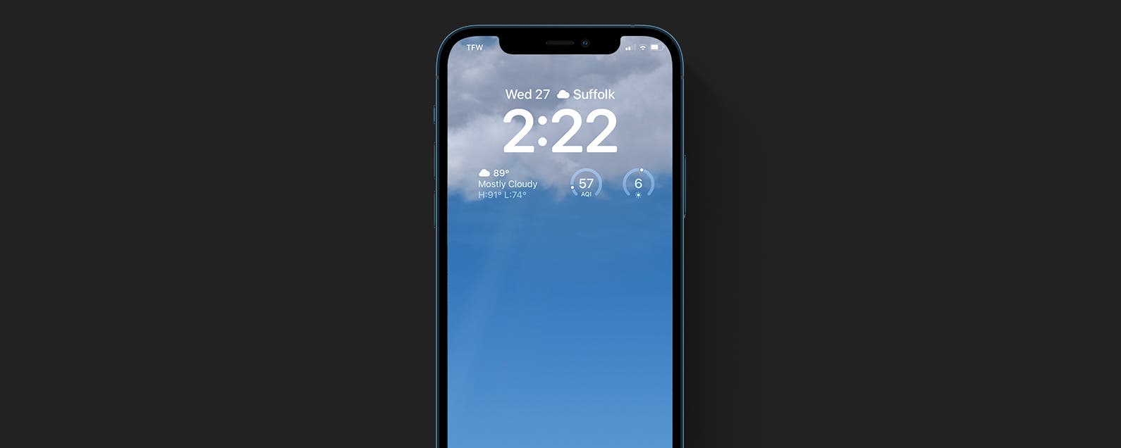 How to Create a Weather Lock Screen on iPhone in iOS 16